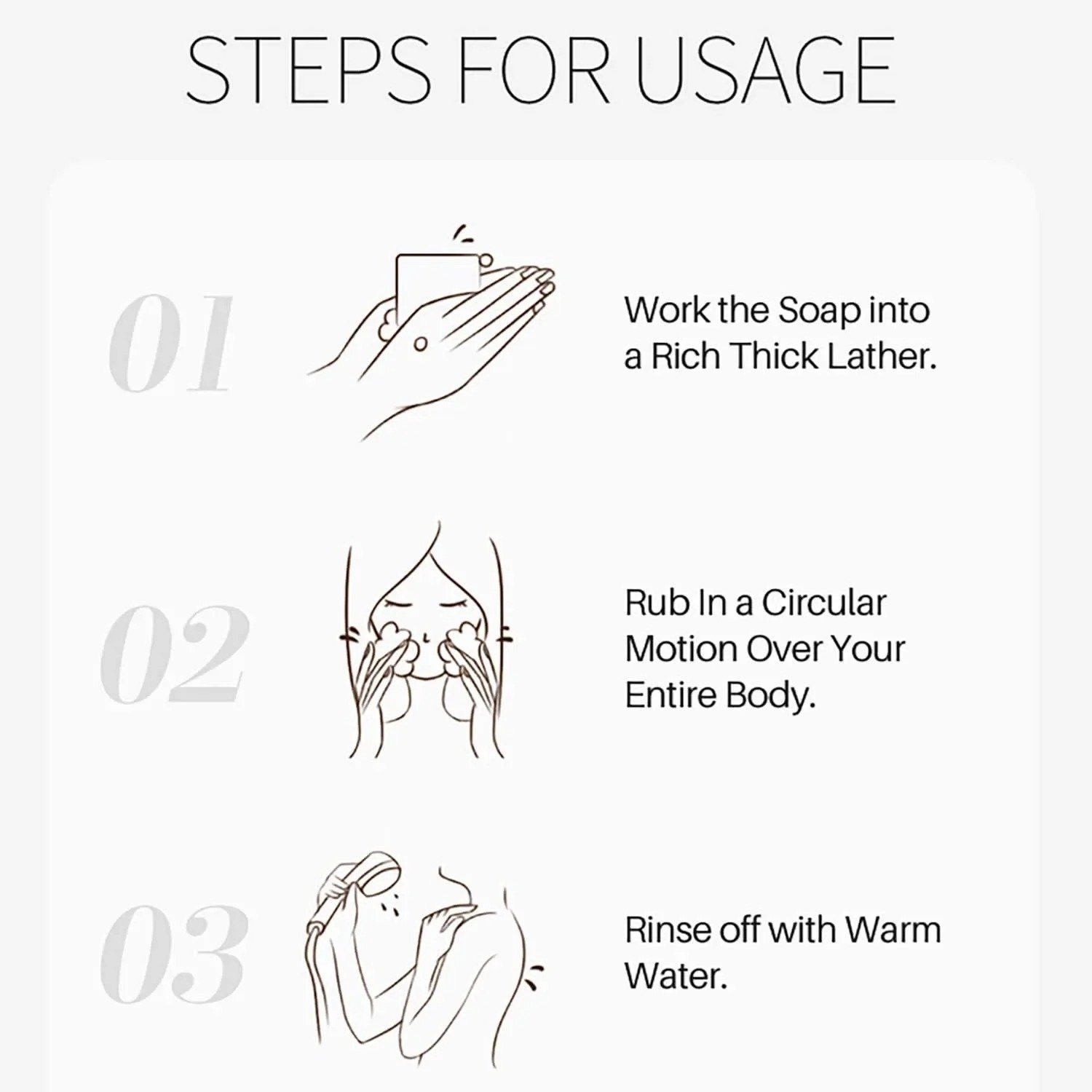 steps for usage of turmeric soap