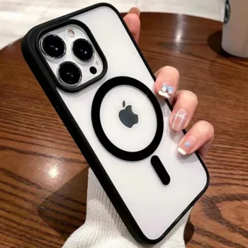 MagSafe Magnetic Wireless Charging Case for iPhone 16 15 14 13 12 11 Pro Max Plus Mini Clear Hard Acrylic Cover