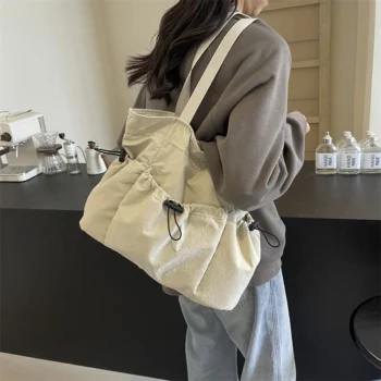 Large Capacity Canvas Tote Bag – Stylish Women’s Shoulder Bag for Work, Travel & Daily Use