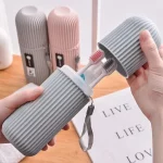portable tooth brush holder and toothpaste – Ventilated Holder Box for Camping, Hiking & Everyday Use