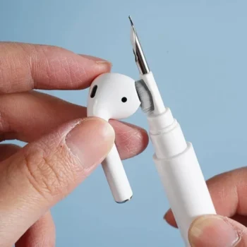 2-in-1 Earbuds Cleaning Kit for AirPods & Headphones – Portable Cleaning Pen with Metal Tip & Soft Brush