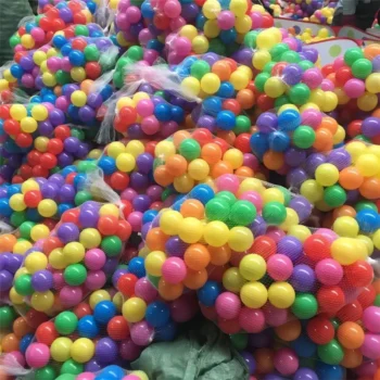 100PCS Colorful Soft Ocean Ball Set – Safe Plastic Pool, Tent & Outdoor Play Balls for Kids