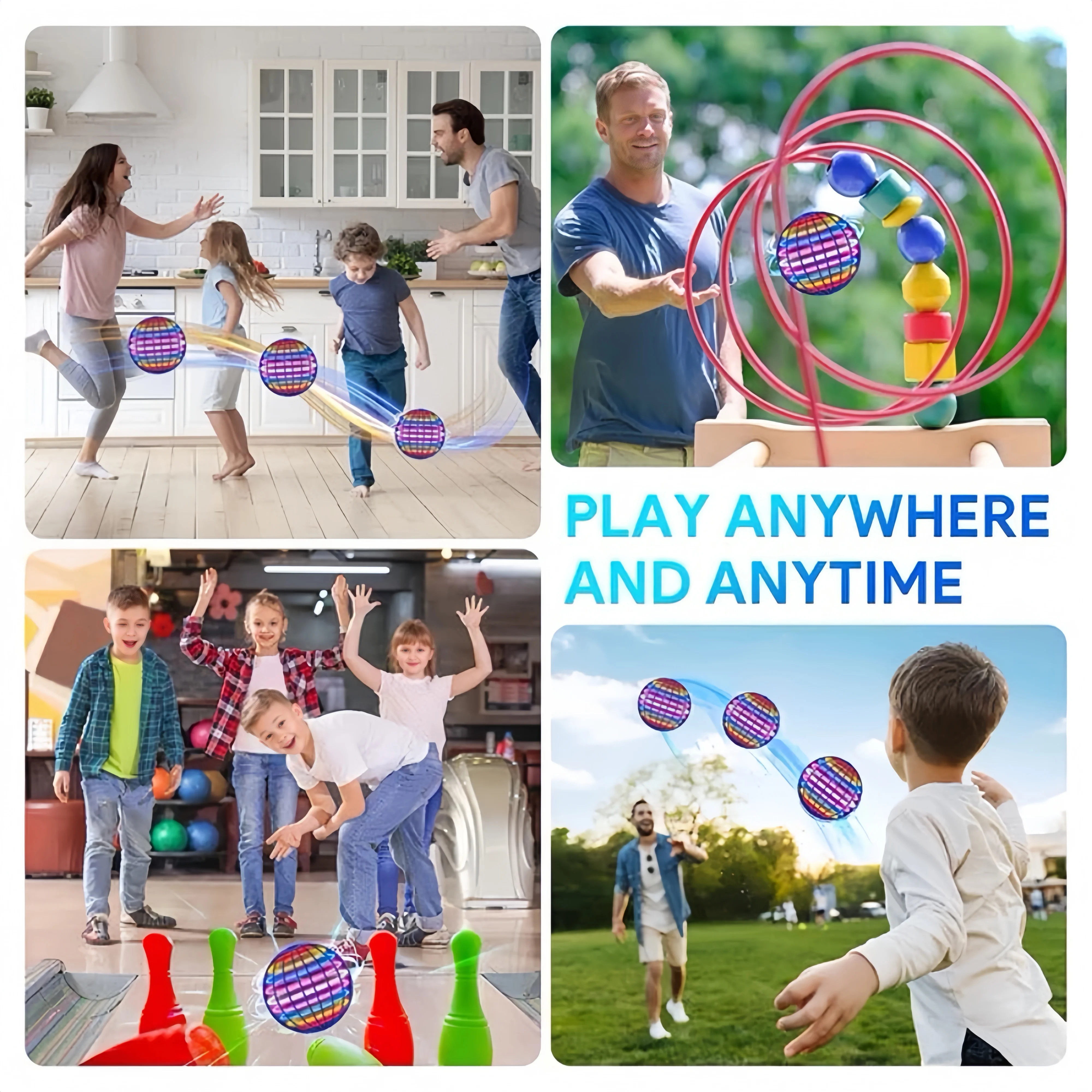 Flying Ball LED Spinner Toy – Hand-Controlled 360° Rotating Cosmic Globe for Indoor & Outdoor Play - Image 8