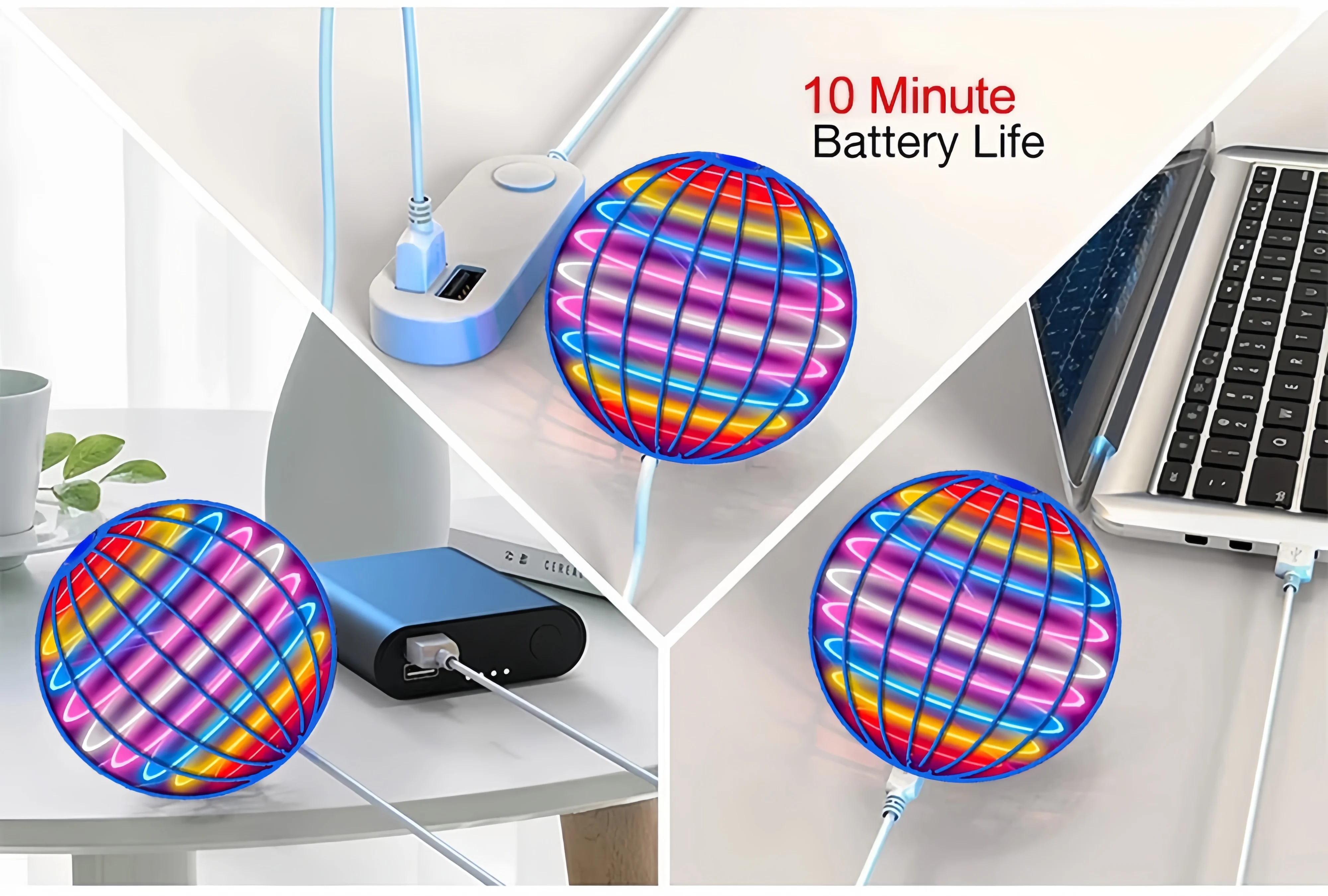 Flying Ball LED Spinner Toy – Hand-Controlled 360° Rotating Cosmic Globe for Indoor & Outdoor Play - Image 12