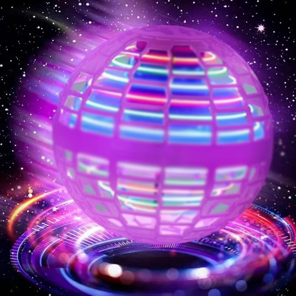 Flying Ball LED Spinner Toy – Hand-Controlled 360° Rotating Cosmic Globe for Indoor & Outdoor Play - Image 3