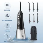 USB Rechargeable Oral Irrigator Water Flosser – Portable Waterproof Dental Water Jet with 300ML Tank for Deep Teeth Cleaning