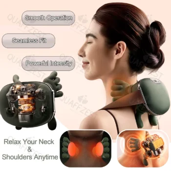Bionic Finger Electric Neck & Shoulder Massager – Deep Kneading Back Massage Muscle Relaxation Device