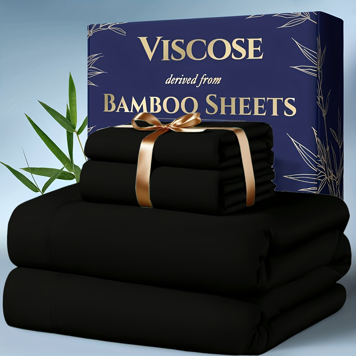 4pcs Bamboo Cooling Bedding Set – Extra Deep Pocket Sheets for Hot Sleepers (Queen & King) - Image 7