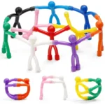 Cute Fridge Magnets 10PCS – Colorful Mini Man Magnetic Stickers for Home & Office